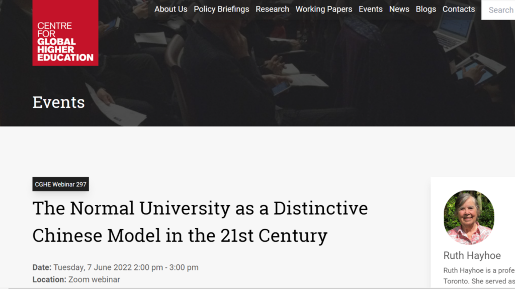 The Normal University as a Distinctive Chinese Model in the 21st Century